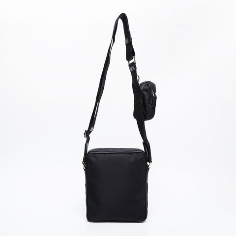 PRADA Nylon Shoulder Bag black WS21148