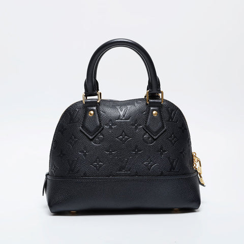 Louis Vuitton会标empreinte NEO ALMA BB手提包黑色WS21155