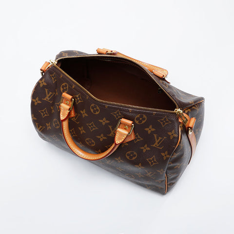 LOUIS VUITTON Monogram Speedy Bandolier 30 Handbag Brown WS21159