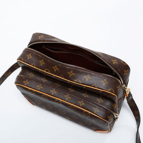 LOUIS VUITTON 2005 Monogram Nile Shoulder Bag Brown WS21160