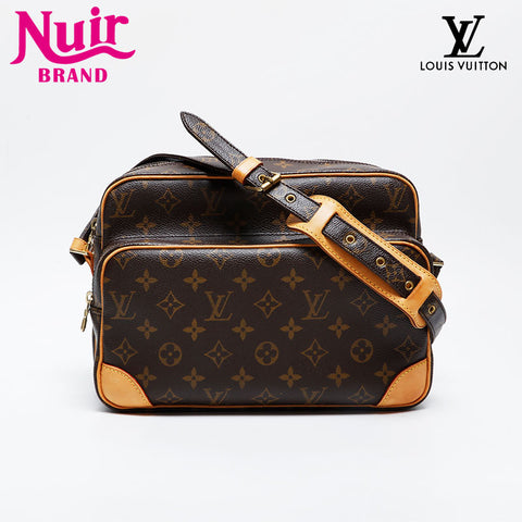 LOUIS VUITTON 2005 Monogram Nile Shoulder Bag Brown WS21160