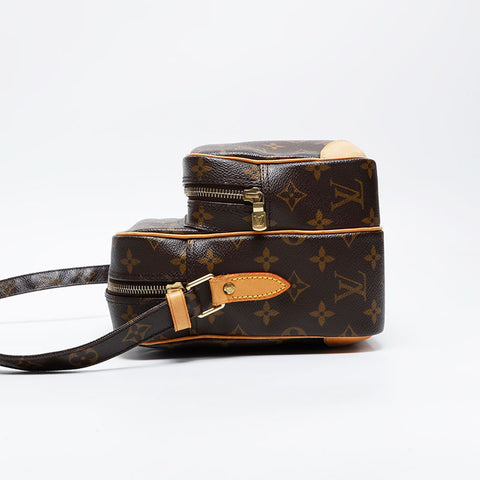 LOUIS VUITTON 2005 Monogram Nile Shoulder Bag Brown WS21160