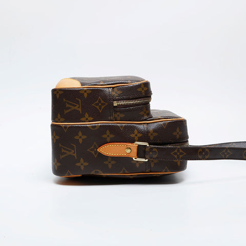 LOUIS VUITTON 2005 Monogram Nile Shoulder Bag Brown WS21160