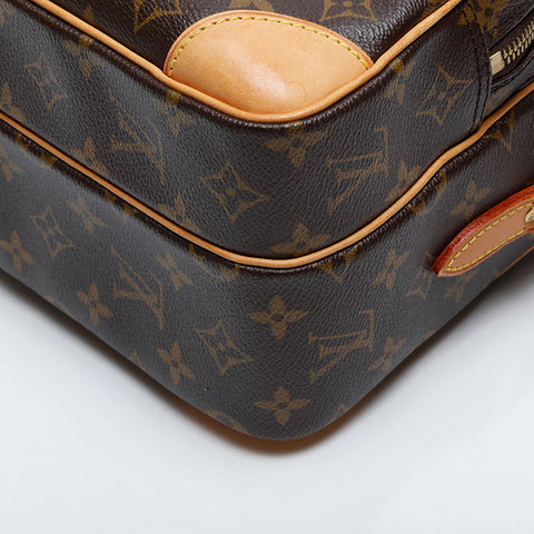 LOUIS VUITTON 2005 Monogram Nile Shoulder Bag Brown WS21160