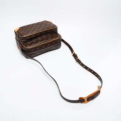 LOUIS VUITTON 2005 Monogram Nile Shoulder Bag Brown WS21160