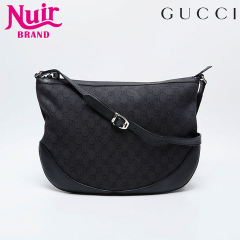 GUCCI GG canvas Shoulder Bag black WS21164