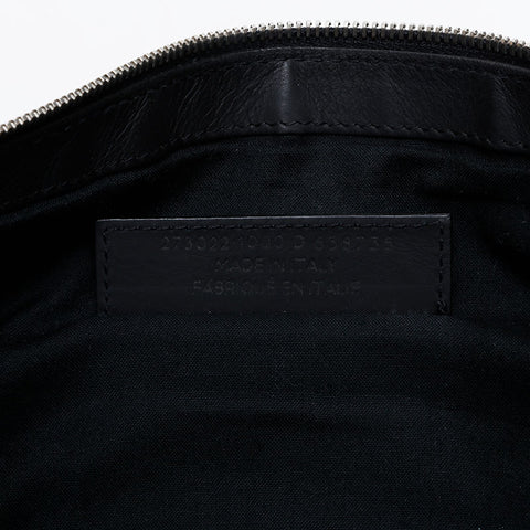 BALENCIAGA Leather Envelope Clutch bag black WS21165