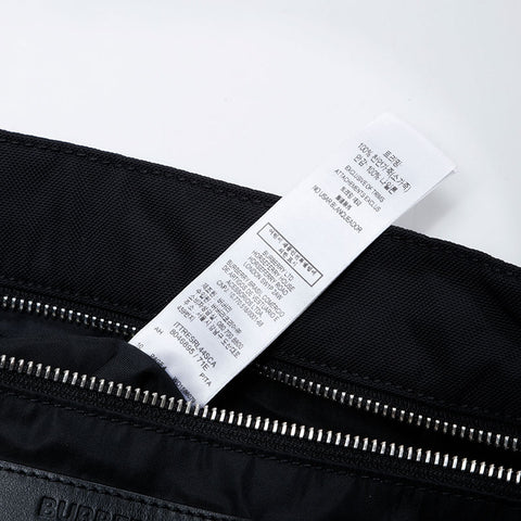 BURBERRY Nylon canvas Shoulder Bag black WS21167
