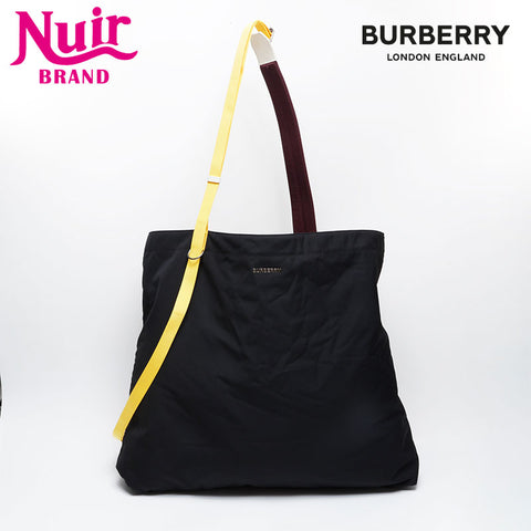 BURBERRY Nylon canvas Shoulder Bag black WS21167