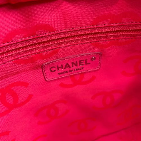 シャネル CHANEL 2010-2011 ラージ カンボン トートバッグ VINTAGE 中古 定番 ブラック WS2117