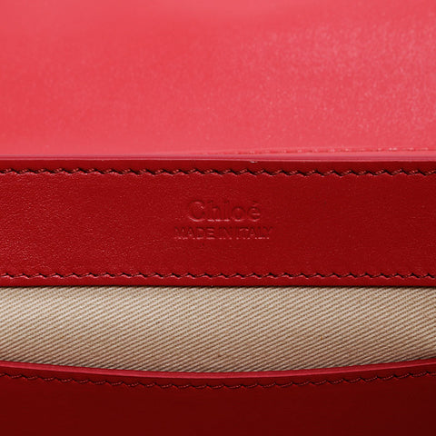 クロエ Chloe レザー C クラッチ チェーン ショルダーバッグ ピンク WS21178