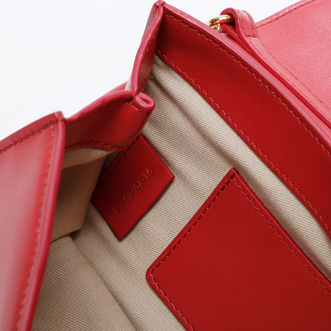クロエ Chloe レザー C クラッチ チェーン ショルダーバッグ ピンク WS21178