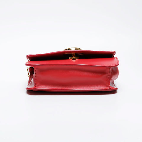 クロエ Chloe レザー C クラッチ チェーン ショルダーバッグ ピンク WS21178