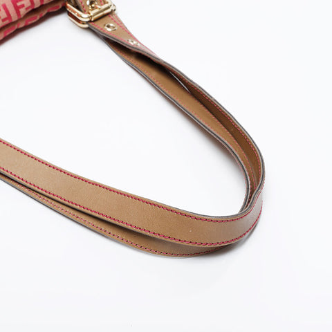 フェンディ FENDI キャンバス ズッキーノ トート ショルダーバッグ ピンク WS21179