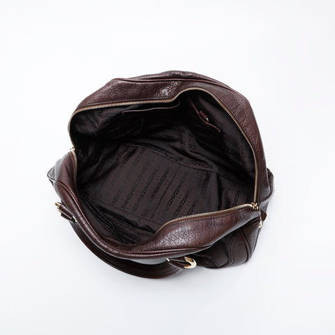 CELINE Leather Triomphe Handbag Brown WS21181