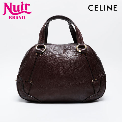 CELINE Leather Triomphe Handbag Brown WS21181