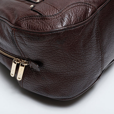 CELINE Leather Triomphe Handbag Brown WS21181