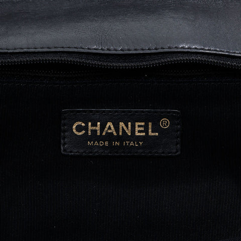 CHANEL Chain Matelasse Luxury Flap 16 Series 2012 Shoulder Bag black WS21185