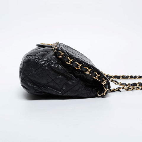 CHANEL Chain Matelasse Luxury Flap 16 Series 2012 Shoulder Bag black WS21185