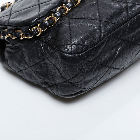 CHANEL Chain Matelasse Luxury Flap 16 Series 2012 Shoulder Bag black WS21185