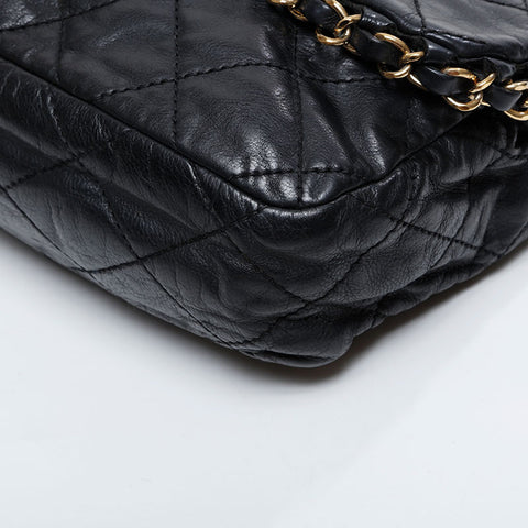 CHANEL Chain Matelasse Luxury Flap 16 Series 2012 Shoulder Bag black WS21185