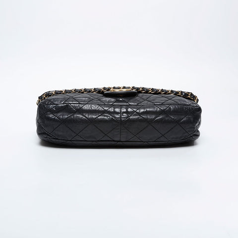 CHANEL Chain Matelasse Luxury Flap 16 Series 2012 Shoulder Bag black WS21185