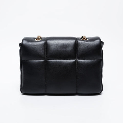 Salvatore Ferragamo Matelasse Vara Padetto链条肩带黑色WS21187