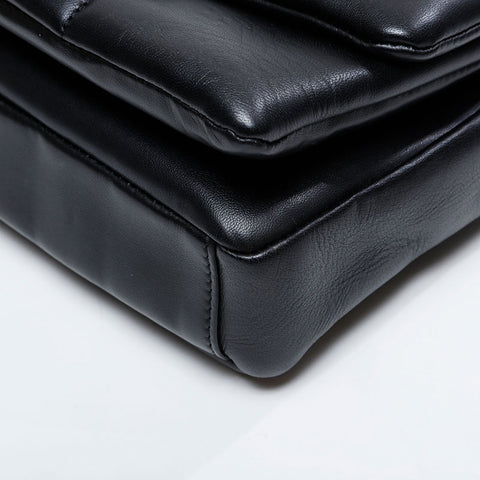 Salvatore Ferragamo Matelasse Vara Padetto链条肩带黑色WS21187