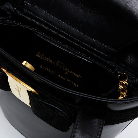 Salvatore Ferragamo皮革手提包黑色WS21190