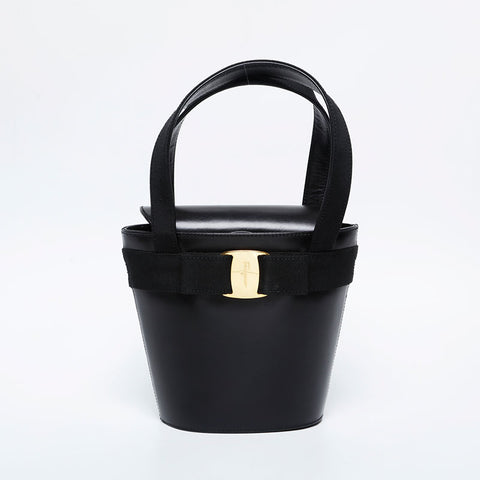 Salvatore Ferragamo皮革手提包黑色WS21190