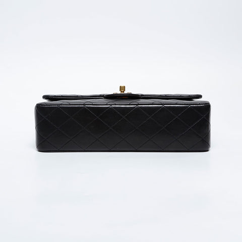 香奈儿第3号1994-1996 Lambskin Matelasse 9.8“双瓣肩带黑色WS21193