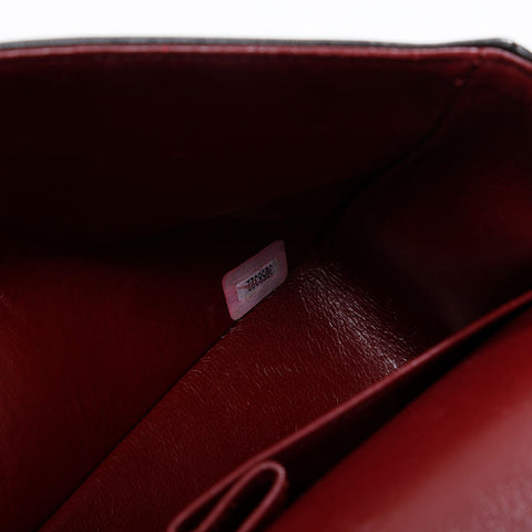 香奈儿第3号1994-1996 Lambskin Matelasse 9.8“双襟翼肩带黑色WS21195