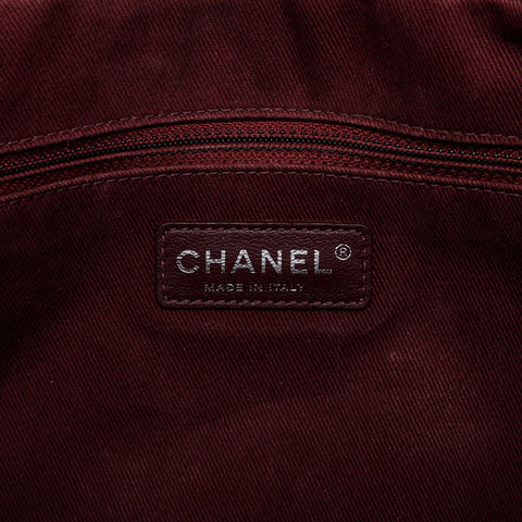 香奈儿（Chanel）第18系列2013-2014野生针迹matelasse gunalasse银色金属肩袋黑色WS21196