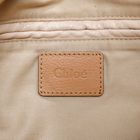 Chloe Paraty Leather 2way肩带棕色WS21202