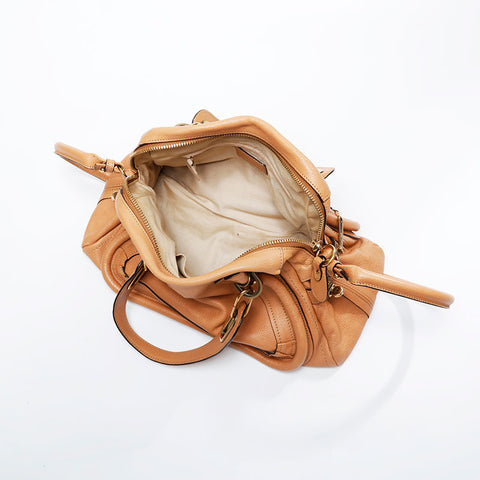 Chloe Paraty Leather 2way肩带棕色WS21202