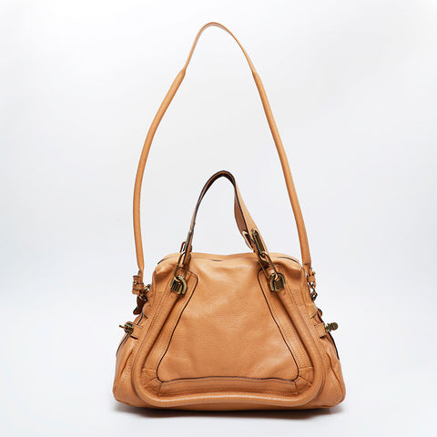 Chloe Paraty Leather 2way肩带棕色WS21202