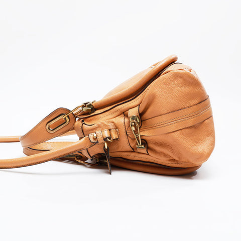 Chloe Paraty Leather 2way肩带棕色WS21202