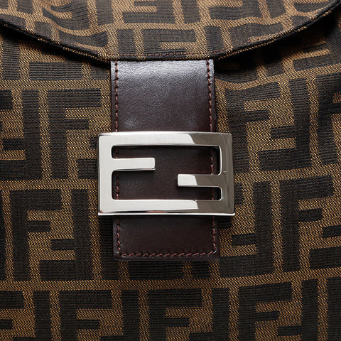 Fendi Zucca帆布妈妈肩带棕色WS21204