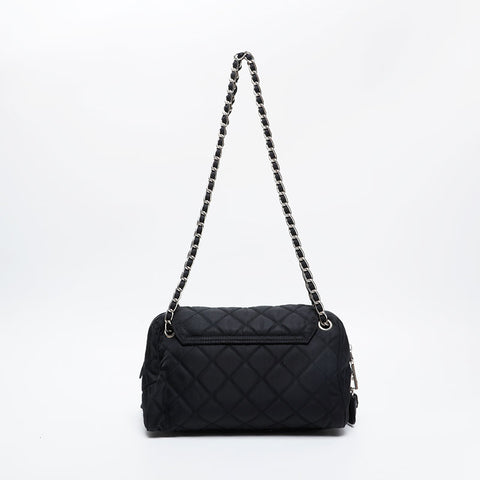 Prada Nylon链缝Tessuto肩带黑色WS21205