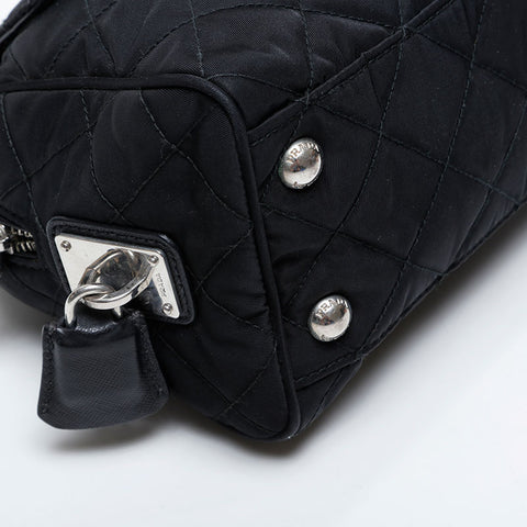 Prada Nylon链缝Tessuto肩带黑色WS21205