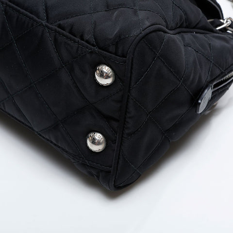 Prada Nylon链缝Tessuto肩带黑色WS21205