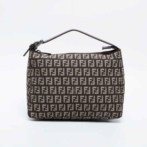 Fendi Zucchino帆布手提包棕色WS21212