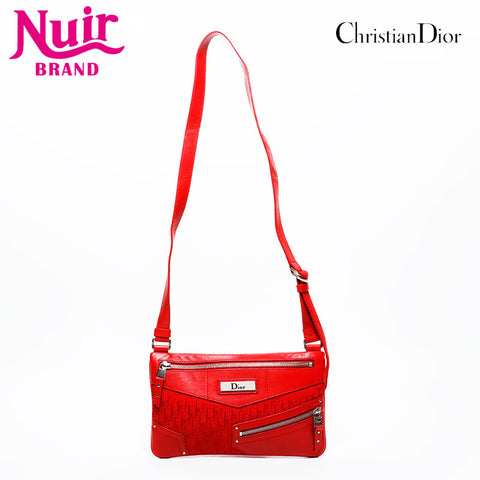 Christian Dior Trotter Street Chic Shoulder Bag Red WS21215
