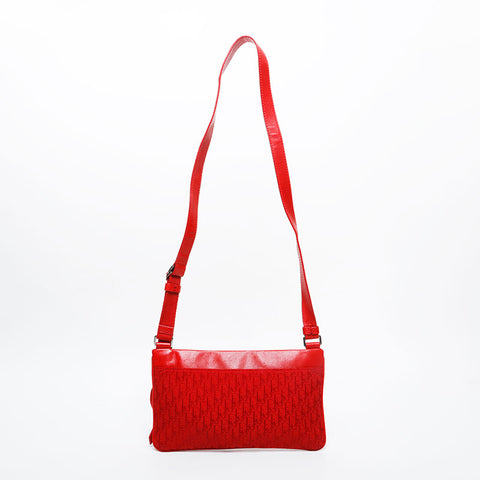 Christian Dior Trotter Street Chic Shoulder Bag Red WS21215