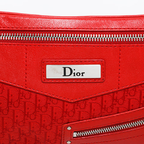 Christian Dior Trotter Street Chic Shoulder Bag Red WS21215
