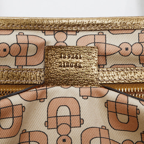 GUCCI GG canvas gold Handbag beige WS21217