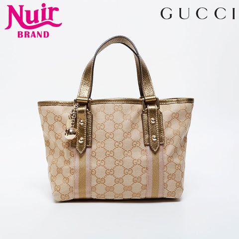 GUCCI GG canvas gold Handbag beige WS21217