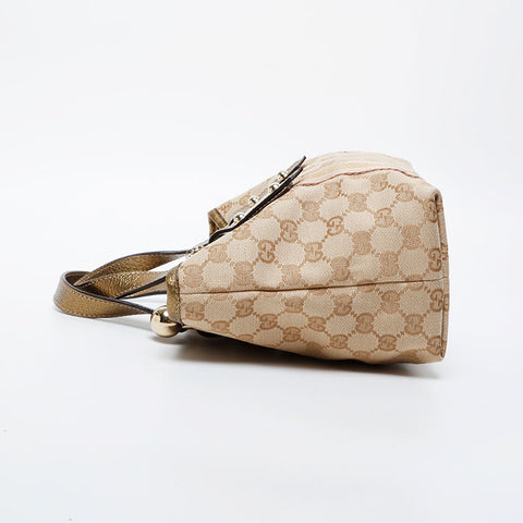 GUCCI GG canvas gold Handbag beige WS21217