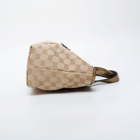 GUCCI GG canvas gold Handbag beige WS21217