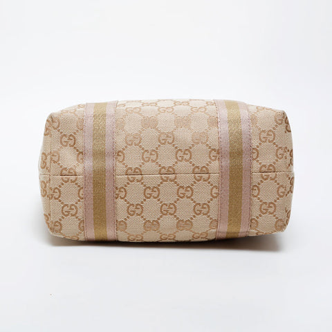GUCCI GG canvas gold Handbag beige WS21217